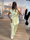 Pantalon de blazer jaune