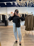 Jean gris coupe large