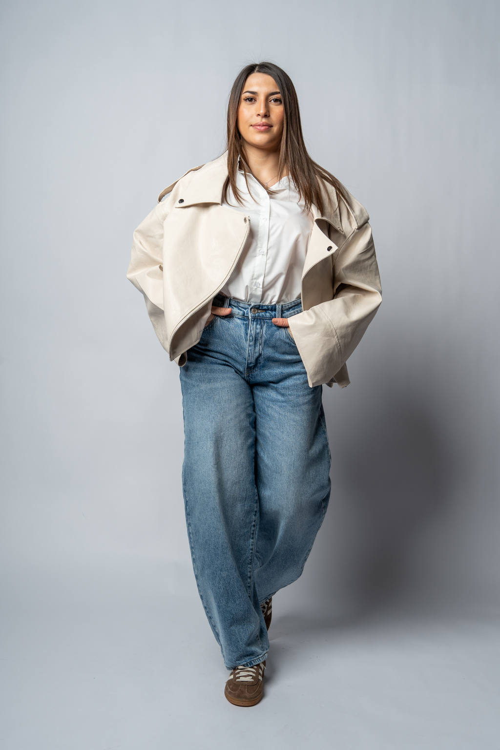 Veste Perfecto Oversize — Crème